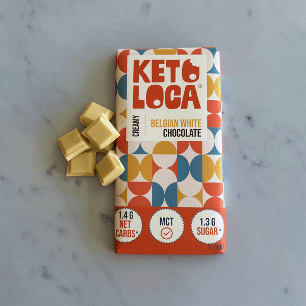 Belgische Witte Chocolade Keto-Loca 100g