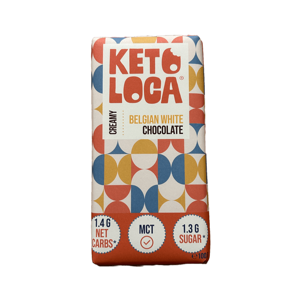 Belgian Chocolate White Keto-Loca 100g