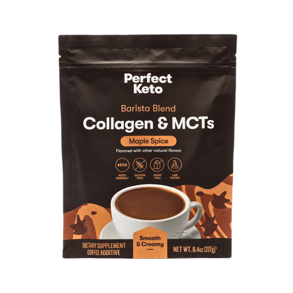 Perfect Keto <br>Keto Collagen & MCT Barista Maple Spice (237g)