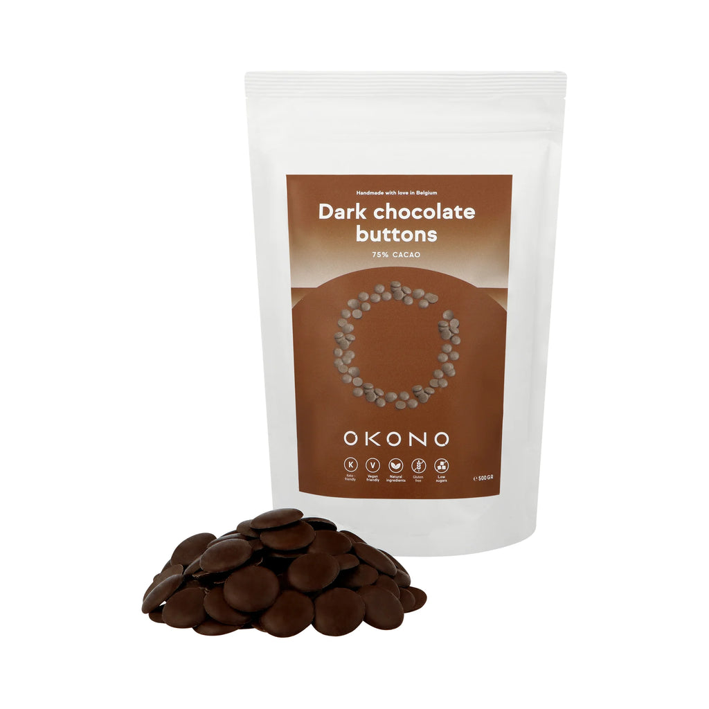 Okono Dark Chocolate Buttons 500gr