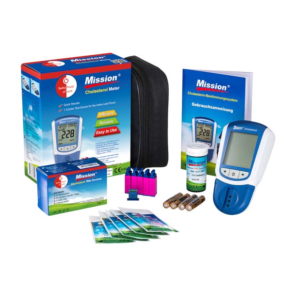 Mission 3-in-1 Cholesterol Meter Starterpack (incl 5 Tests)