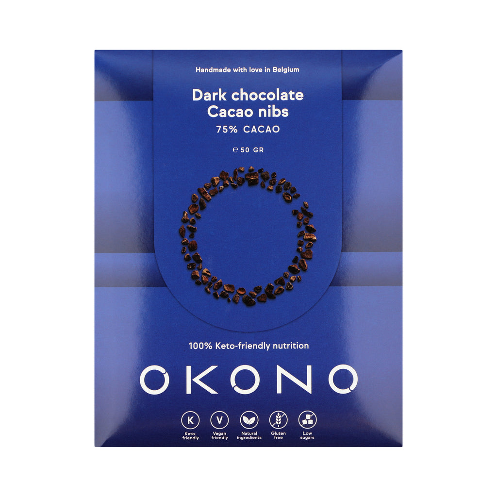 OKONO <br>Vegane Kakaonibs aus dunkler Schokolade