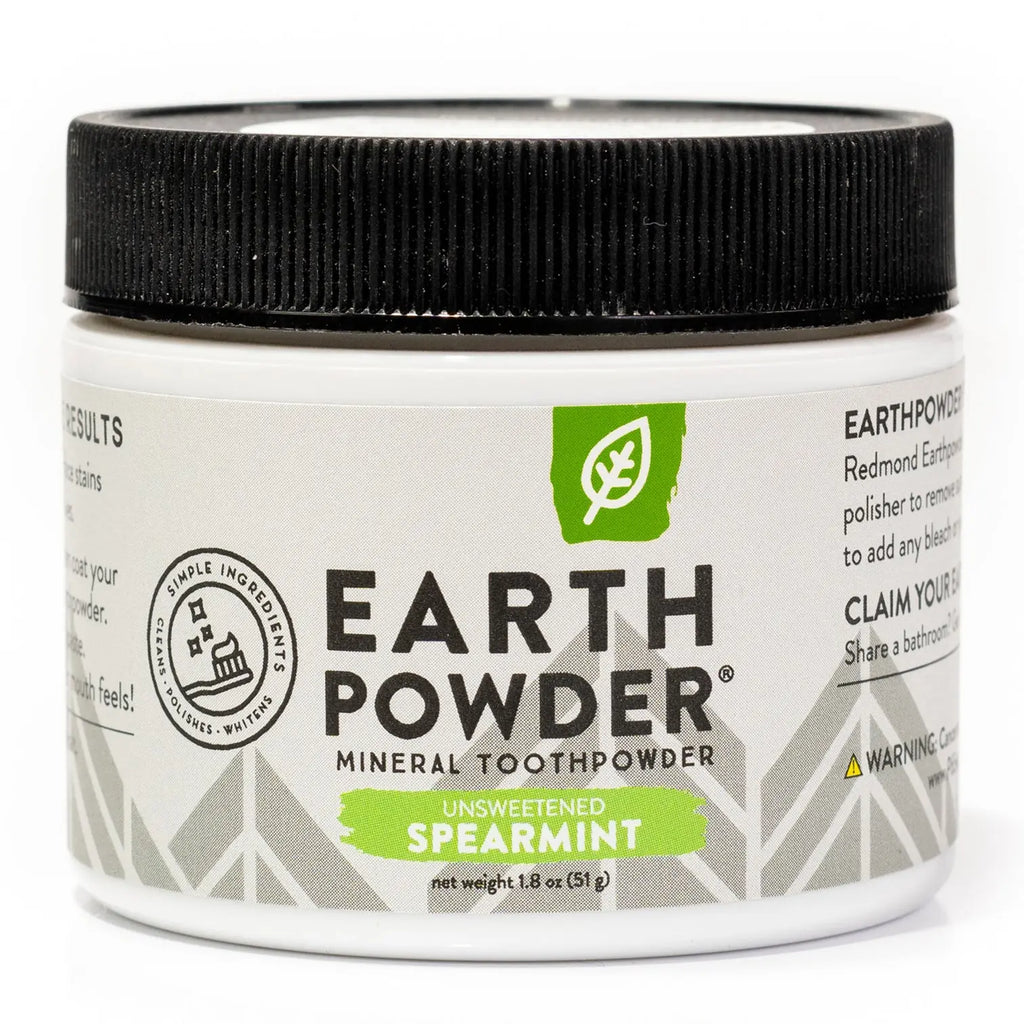 Earthpowder Toothpaste Unsweetened Spearmint Redmond 51g Redmond