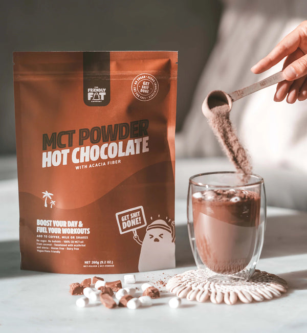 C8 MCT-Powder Hot Chocolate The Friendly Fat Company