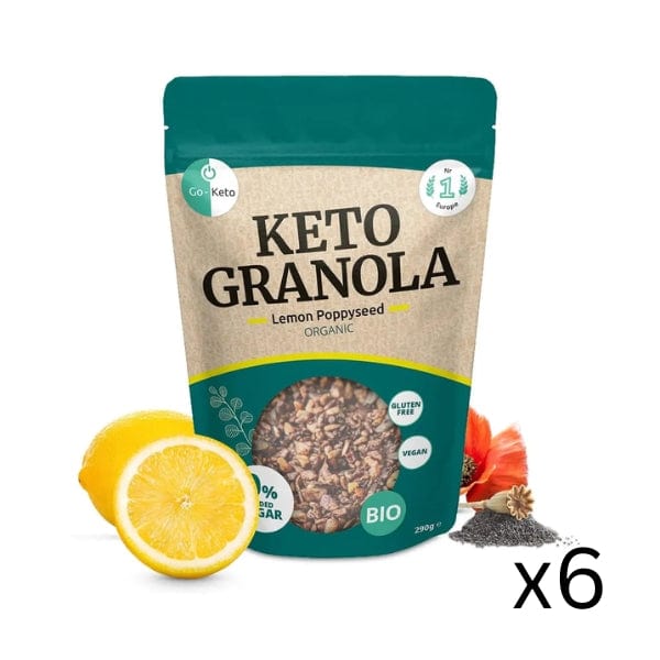 Granola Bio Keto Citron et Graines de Pavot Go-Keto 290g x6