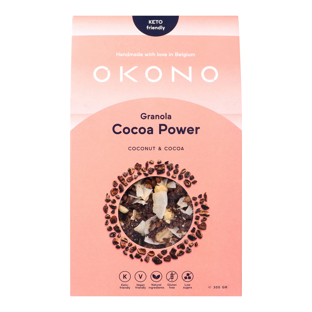 OKONO<br> Keto Granola Cocoa Power – Kokosnuss und Kakao