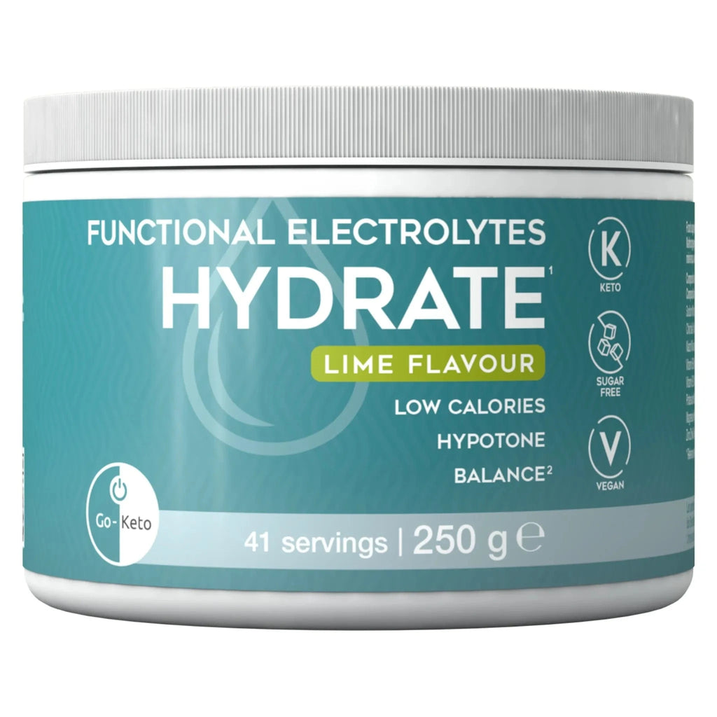 Functional Electrolytes Drink Mix Hydrate Lime Go-Keto 41 servings