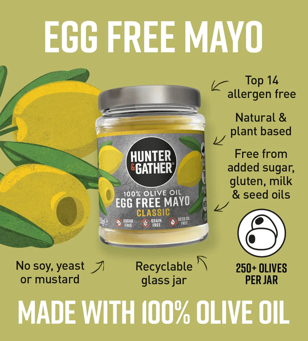 Hunter & Gather <br>Egg Free Mayonnaise Classic 250gr