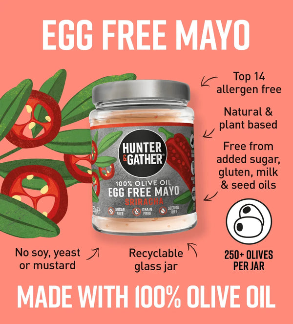 Egg Free Mayonnaise Sriracha 250gr
