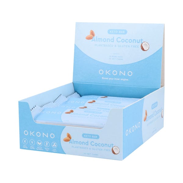 Keto Bar Almond Coconut OKONO 40g x12