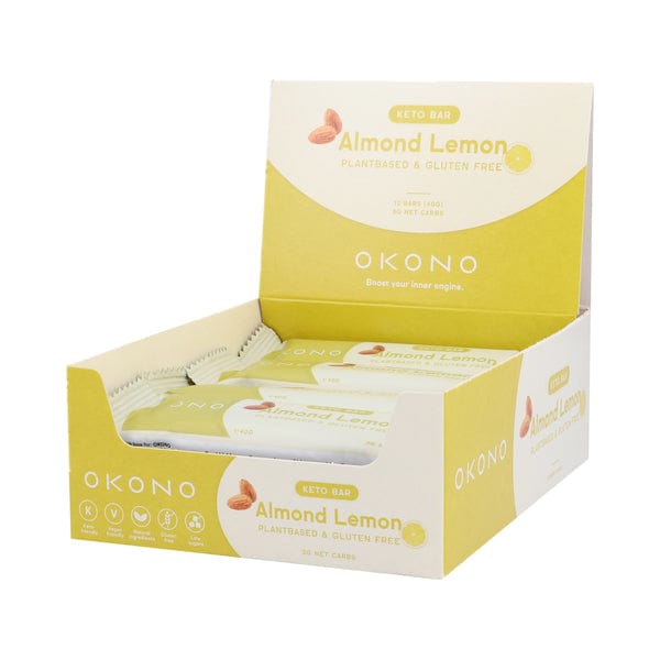 Keto Bar Almond Lemon OKONO 40g x12