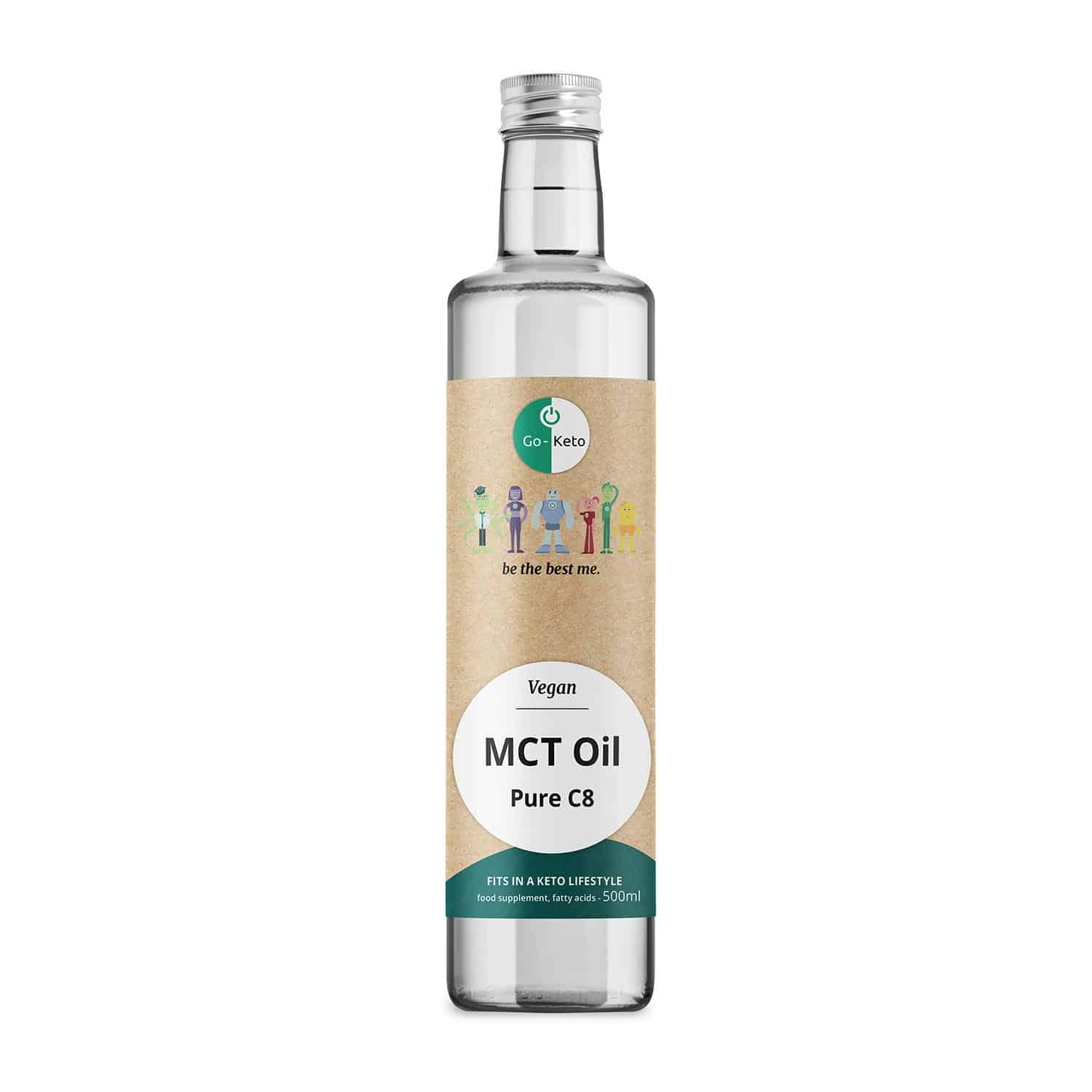 MCT Oil for Weight Loss 490 mL, Pure Coconut Sourced MCT C8 Oil