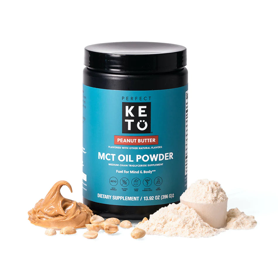 Perfect Keto <br> Beurre de cacahuète en poudre MCT