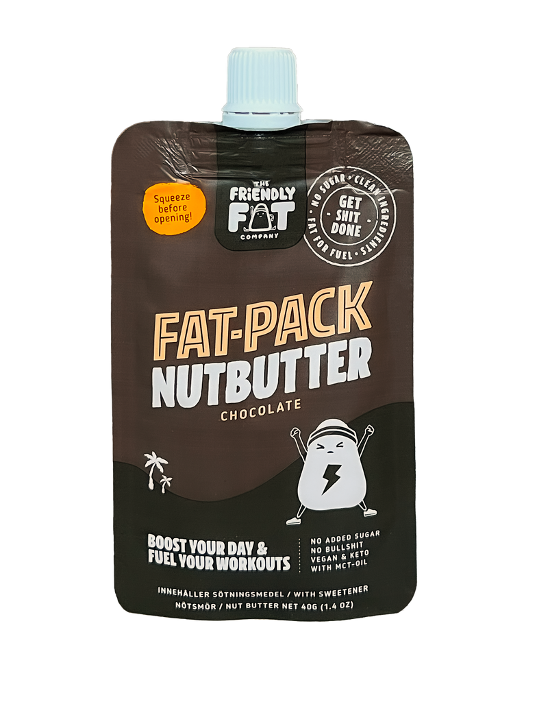 Fat Pack Nussbutter Schokolade 40gr The Friendly Fat Company