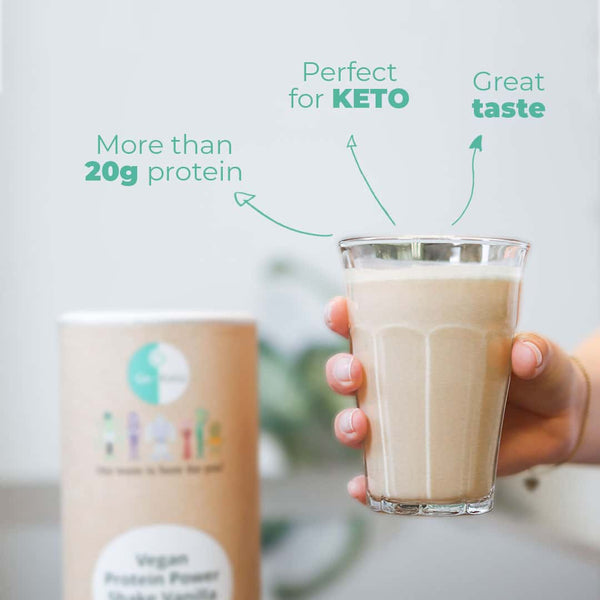 Go-Keto <br>MCT Powder Vegan Protein Shake Vanilla 400gr