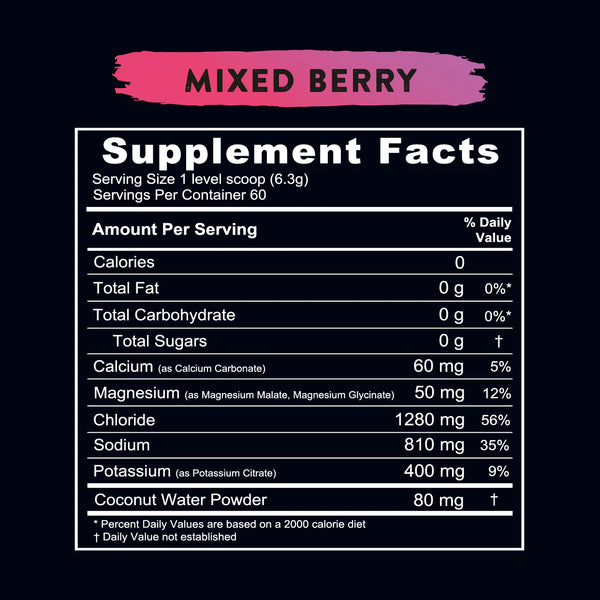 Hydration Drink Mix Mixed Berry 190gr