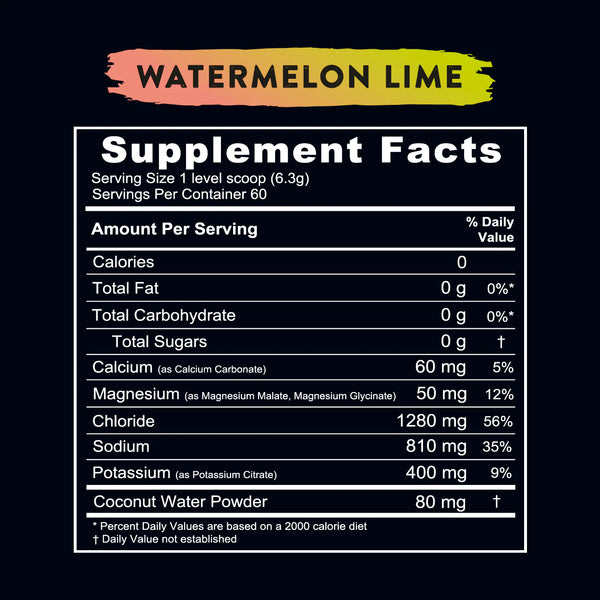 Hydratatiedrankmix Watermeloen Limoen 380gr