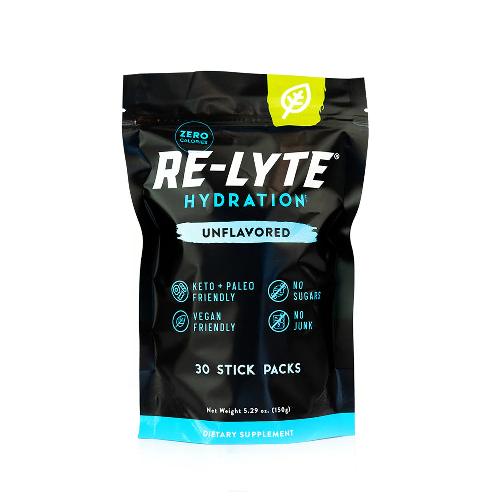 Re-Lyte Elektrolyt-Getränkemischung ohne Geschmack (30 Stick-Packungen)