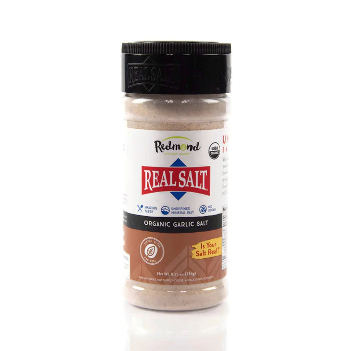 Seasonings organic GARLIC SALT Shaker 234gr Real Salt