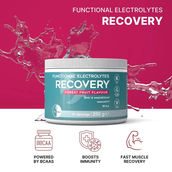 Functional Electrolytes Drink Mix Recovery Forest Fruit Go-Keto 41 servings