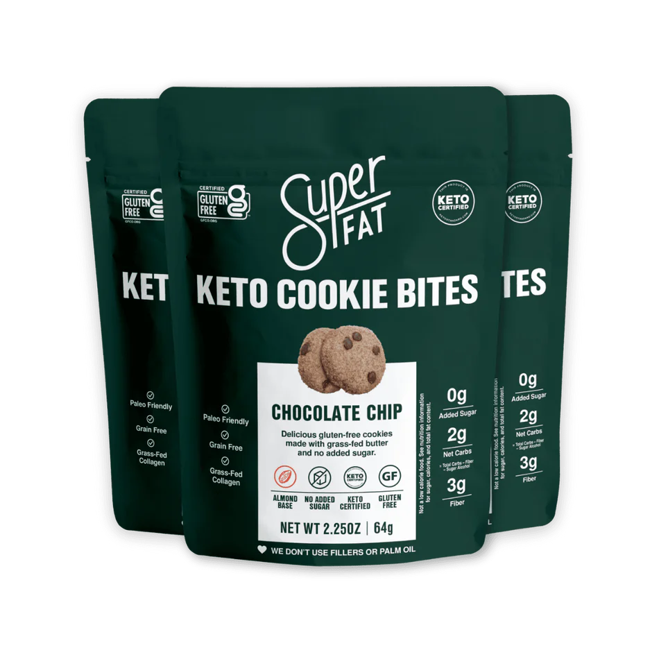 SuperFat <br>Cookie Bites Chocolate Chip x6