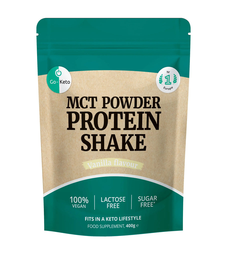 MCT Powder Protein Shake Vanilla Go-Keto 400g KetoFitShop