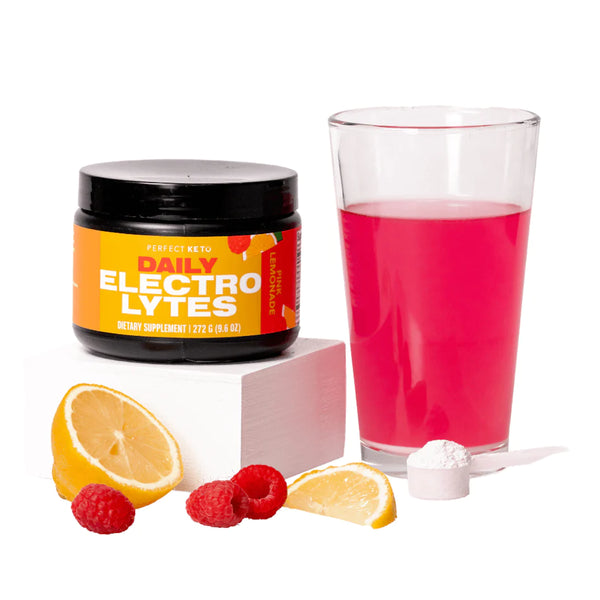 Perfect Keto <br> Limonade rose en poudre d'électrolyte 272gr