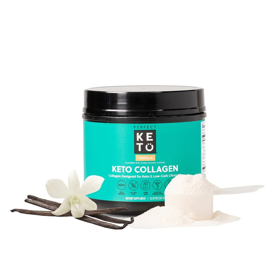Perfect Keto <br>MCT Collagen Powder Vanilla 334gr