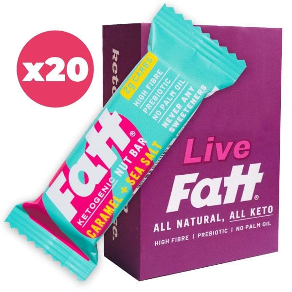 Keto Bar Karamell Meersalz Live Fatt 30g x20