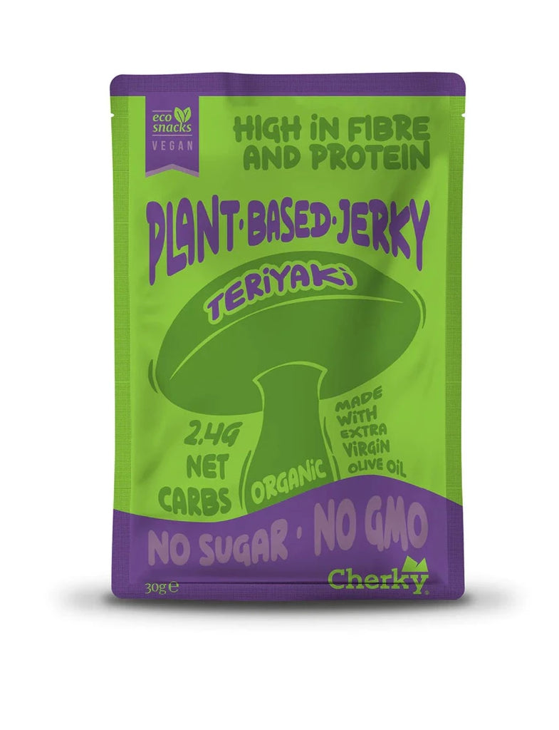 Bio Plant Based Jerky Teriyaki 30gr Cherky Foods