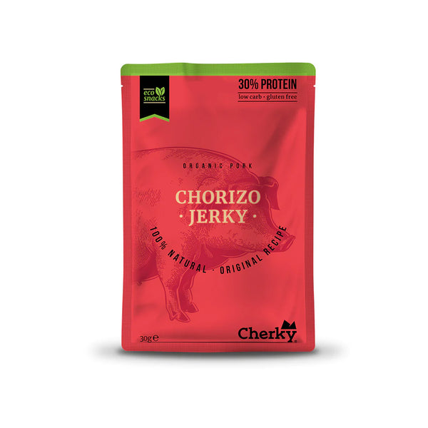 Chorizo Pork Jerky 30gr x10 Cherky Foods