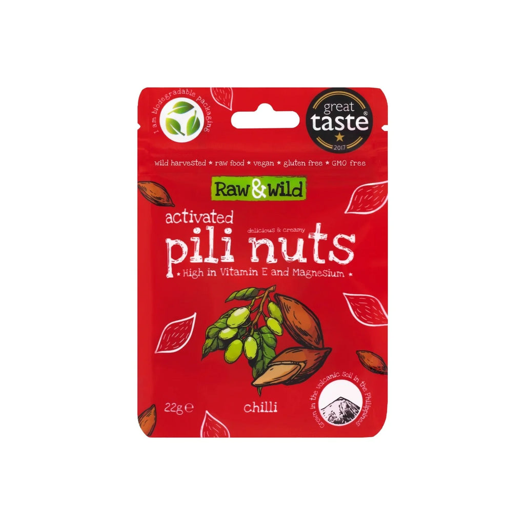 Activated Chilli Pili Nuts 22gr Raw & Wild