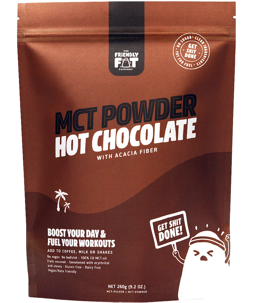 C8 MCT-poeder warme chocolademelk