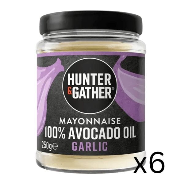 hunter & gather Avocado Oil Mayonnaise Garlic Hunter & Gather 250g x6 00900049 KetoFitShop