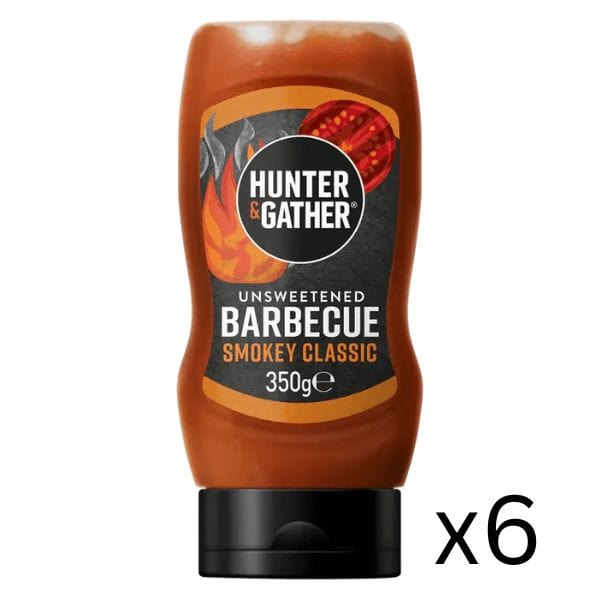 hunter & gather Unsweetened Barbecue Sauce Smokey Classic Hunter & Gather 350g x6 00900051 KetoFitShop