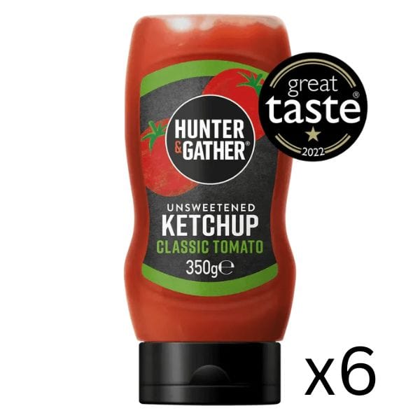 hunter & gather Unsweetened Tomato Ketchup Hunter & Gather 350g x6 00900057 KetoFitShop