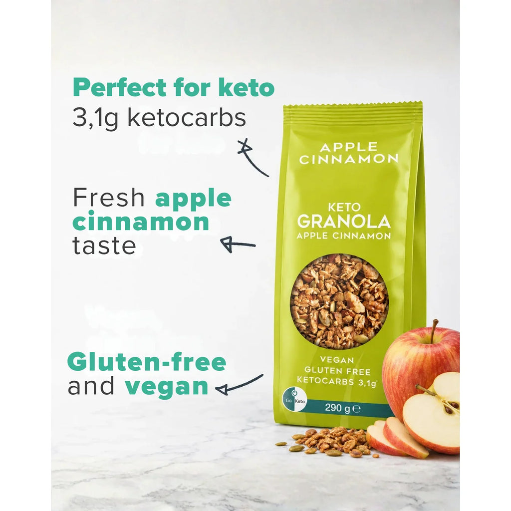 Keto Granola Apple Cinnamon Go-Keto 290g Go-Keto P-GK-GRAC-47
