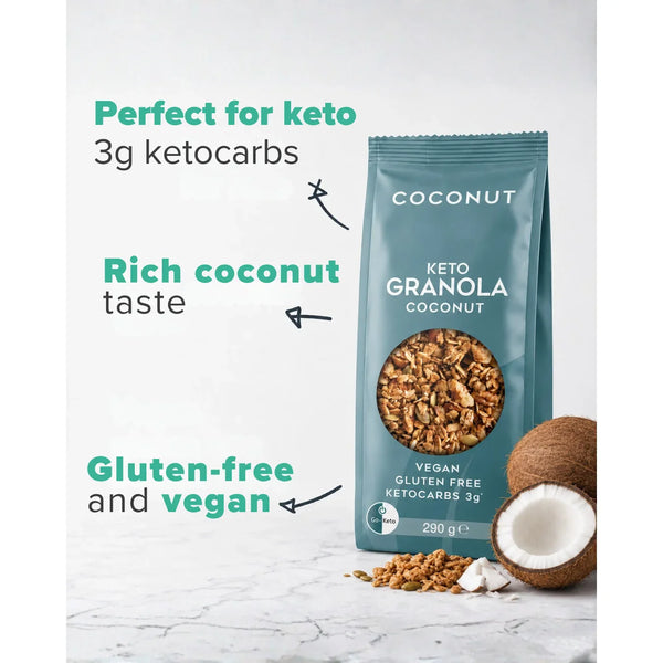 Keto Granola Coconut Go-Keto 290g Go-Keto P-GK-GRCO-23