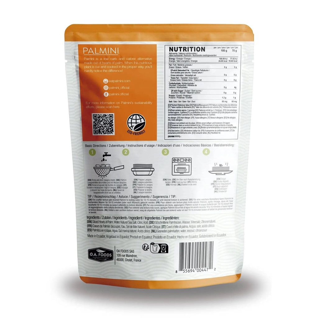 Hearts of Palm Lasagna Palmini 338g - KetoFitShop
