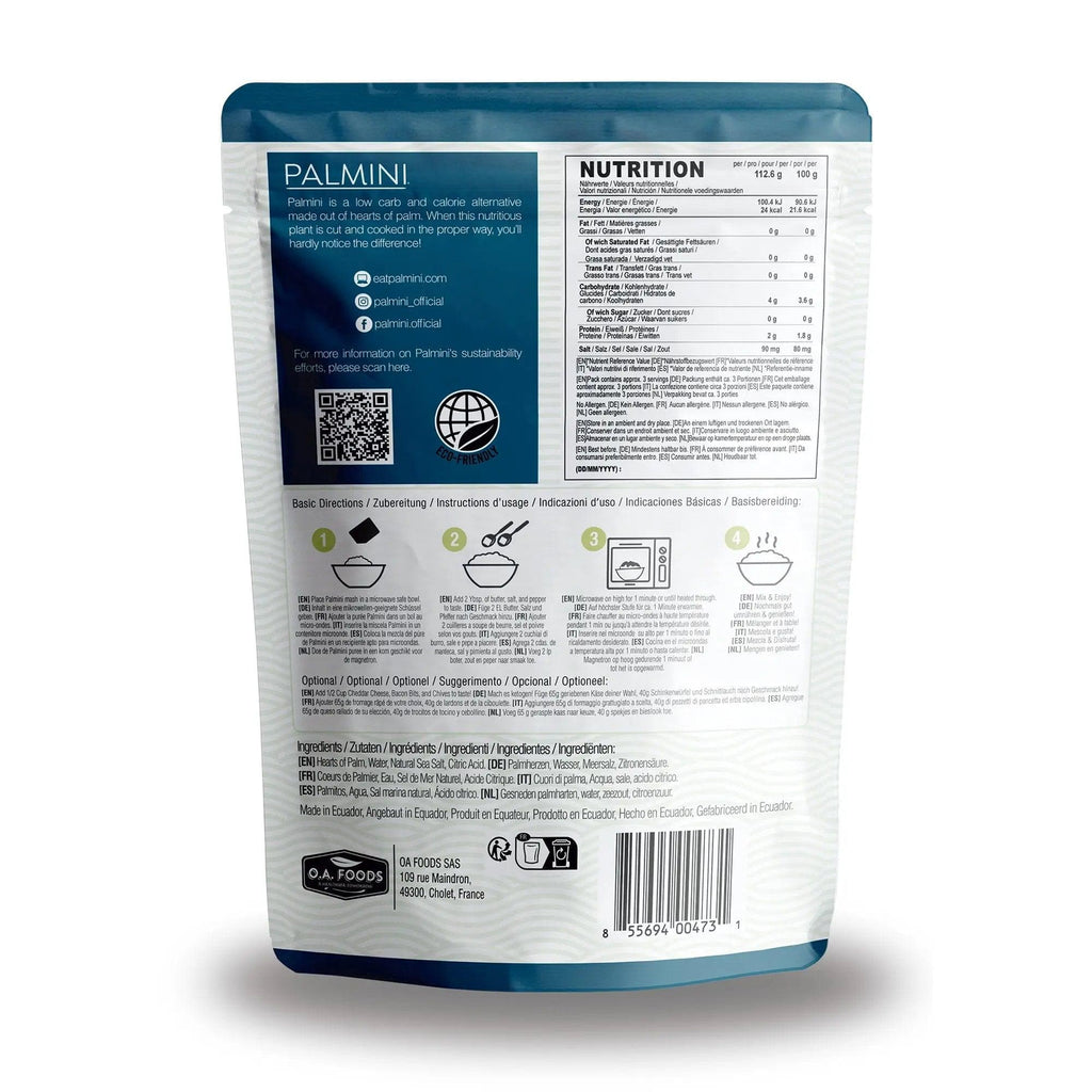 Hearts of Palm Mashed Palmini 338g - KetoFitShop