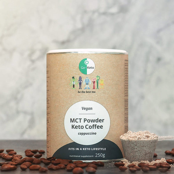 Go-Keto <br>MCT Powder Keto Coffee Cappuccino 250gr