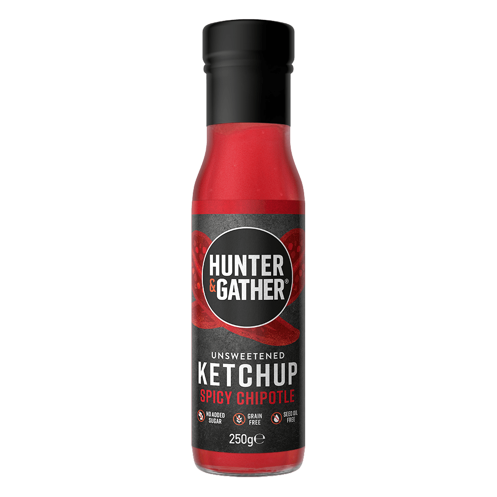 Hunter & Gather <br>Unsweetened Ketchup Spicy Chipotle 250gr