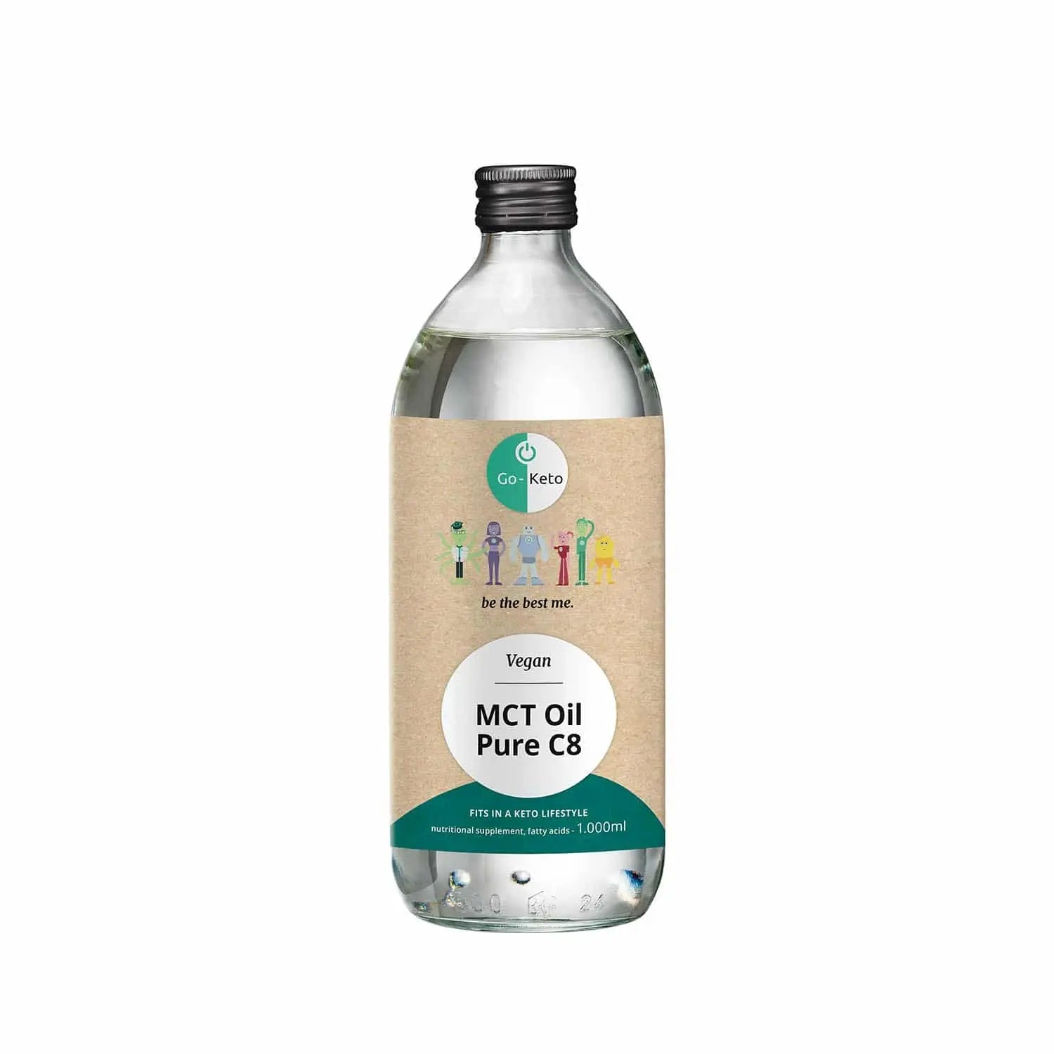 Go-Keto MCT Oil Energy, 500ml | Olio MCT C8/C10 con astaxantina, 100% olio  di cocco, no olio di palma | perfetto la dieta cheto | per caffè o frullato